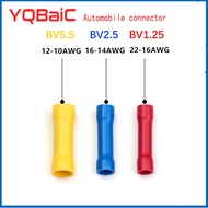 10/50/100pcs Assorted  Insulated Crimp Terminals Electrical Wire Cable Butt Connectors Crimping Term