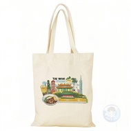 🚚Clearance Sale🚚Taiwan Canvas Bag Taiwan Taipei City Cultural Creative Outing Travel Laptop Bag Shou
