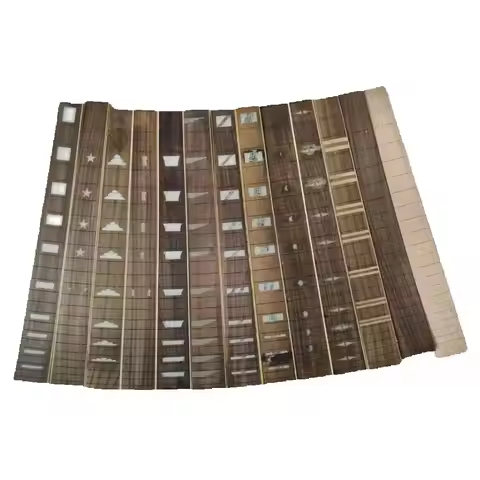1Pcs Inlayed Solid Wood 6 String 22 or 24 Fret Guitar Fingerboard Electric Guitar Neck Part Rosewood