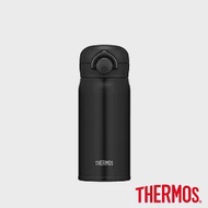 【THERMOS 膳魔師】不鏽鋼真空輕巧變保溫瓶0.35L(JNR-351-MTBK)黑色