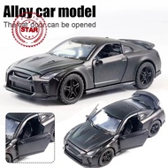 Metal Diecast Toy Vehicle 1:36 12cm Alloy Car Model Gtr Pull-back Model Car With Openable Doors I8l6