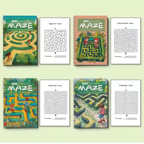 Fun Maze Puzzles for Kids – Educational Labyrinth Activity Book for Focus and Logic Training
