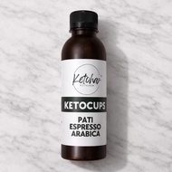 Ketocups Keto Pati Espresso Arabica 100%, Coffee Shot Concentrate, Untuk Latte, Americano
