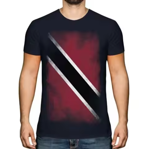 Trinidad & Tobago Faded Flag Men's T-Shirt Gift Top