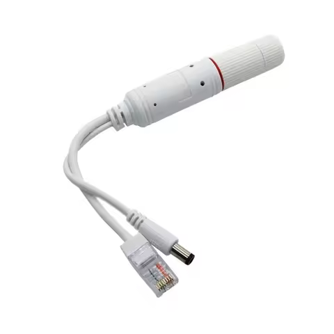 1-Pack Active 48V to 12V Waterproof PoE Splitter Adapter, IEEE 802.3af Compliant 83CF