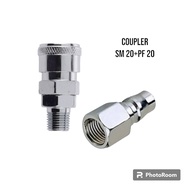 Air Filter Separator 1/4 Air Saringan Udara Kompresor Quick Coupler PF20 + SM20 Untuk Spet Cat Spray
