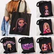 Sexy Charming Cute Baby Girl Doll Bratz Pink Girl Cartoon Girl Ladies One-Shoulder Shopping Bag