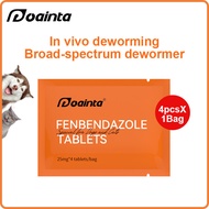PUAINTA DewormingTablet for Cat and Dog Ubat Cacing Kucing Anjing Targeted at Roundworms Hookworms  Fenbendazole 25mg/Pcs 猫咪狗狗体内驱虫