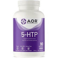 AOR 5-HTP 50mg, 90 Capsules 30-Day ply - 5-Hydroxytryptophan plement for Relaxation, Serotonin port 