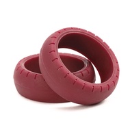 Tamiya Mini 4WD Low Friction Large Dia. Arched Tires (Maroon, 2pcs.) TAM95482