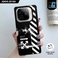 IQOO Z9 5G Premium Hologram IMD Casing - Softcase IMD hybrid Motif Off White UV Printing IQOO Z9X 5G