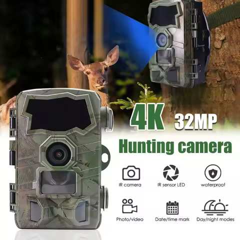 4K Wifi Wildlife Hunting Camera Remote Control Bluetooth Trail Camera 0.2S Fast Triggers Night Visio