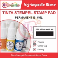 Tinta Stempel Permanen Premium Untuk Plastik Stempel Kayu Permanen Cup