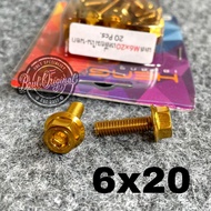 Probolt bolt 2 keys 2 keys stainless 6x20 thread 10 length 2 cm heng thailand goldOriginal