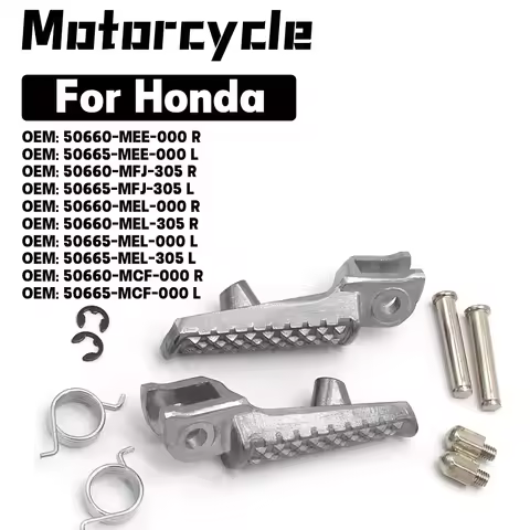Front Footrest Pedals Pegs For Honda CBR600 CBR600RR CBR1000 S CBR1000RR Fireblade CB1000 R CB1000RA