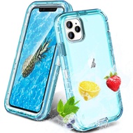 for iPhone Protective Case,Clear Hybrid Hard PC Soft TPU Heavy Duty Shockproof Anti-Fall Armor Defender Case for iPhone 15 Pro Max/15 Plus/14 Pro Max/14 Plus/13 Pro Max/12 Pro Max/11/11 Pro Max/11 Pro/iPhone XS Max/XR/Xs/X/iPhone SE 2022 8 Plus 7 6