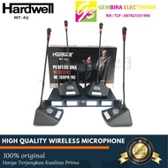 Mic Wireless Podium 4 Channel HARDWELL MT 4U ORIGINAL Mic Conference