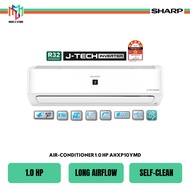 Sharp AHXP10YMD J-Tech Inverter Air Conditioner 1.0 HP Plasmacluster Technology 5 Star Rating Aircond Penghawa Dingin