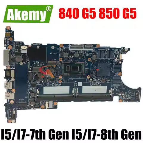 For HP 850 G5 Mainboard 6050A2945601 i5-8350U i7-8550U L15516-601 L15522-601 L15517-601 Laptop Mothe