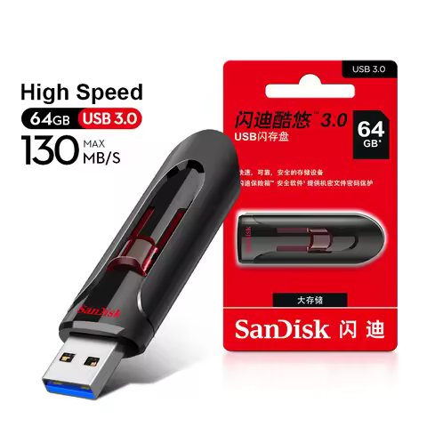Sandisk Pendrive 128gb 64gb 32gb 256gb USB Flash Drive 32 64 128 16 GB Pen Drive 3.0 USB Stick Disk 