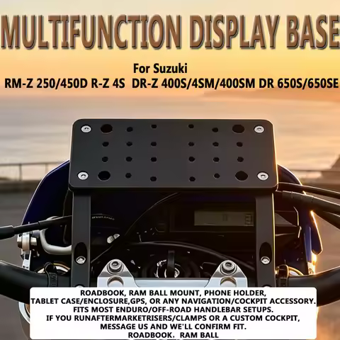 Motorcycle For Suzuki RM-Z 250 DR-Z 400S/4SM Off-road Handlebars Universal Mobile Phone Holder GPS S