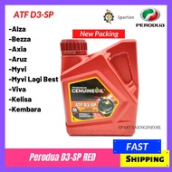 Perodua Auto Transmission Fluid ATF D3-SP 9004M-40001 RED / 9004M-10001 GREEN