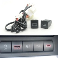 1pc Car Quick Charger Dual QC3.0 USB PD Phone Fast Charger Socket interface Adapter For VW Golf 5 Fo