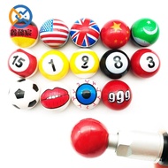 Valve Cap Valve Cap Ball Smiley Flag Valve  Tire Cap Emoji Car Valve Cap R2QY