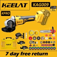 KEELAT Dual-Use Cordless Brushless Angle Grinder/handheld Wireless Chainsaw Dual Battery Portabl Cha