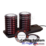 20 Wireless Pager Restaurant Buzzer Calling Queue System