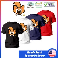 [PROMOSI HEBAT] 100% Cotton PANCOAT POP FOX Round Neck Unisex T-Shirt TShirt Tee Lelaki Full Cotton Baju Lelaki Murah