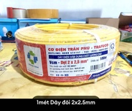 Dây điện đôi Trần Phú 2x25 Chính hãng 1 mét