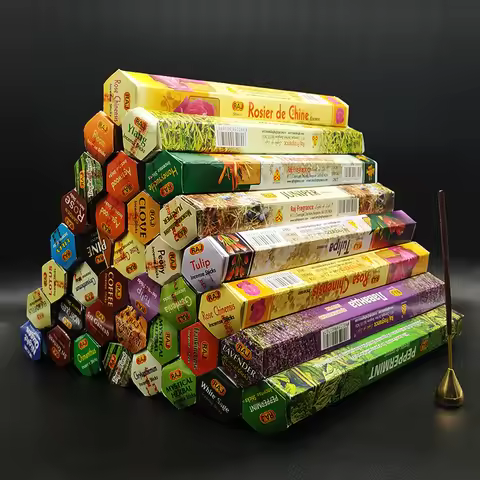 20 Sticks Indian Incense White Sage Meditation Lavender Yoga Sea Breeze Love Incense Purifying Air D