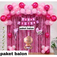 Terlengkap!!! paket balon dekorasi tedhak siten / happy birthday /