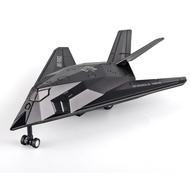 1400 Alloy F117 Fighter Pull Back Sound Light Children's Airplane Toy Gift Military Model