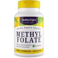 Healthy Origins Methyl Folic Acid 800 Micrograms, 120 Capsules Vegetarian Capsules, Thydrogen Folic 