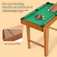 Billiard Table Set for Kids 27x14 inches Mini Billiard Table Set with Tall Feet Pool Table Set