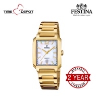 Festina F20680/2 Analog Gold Stainless Steel Strap Watch For Women