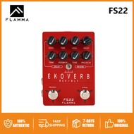Original FLAMMA FS22 Ekoverb Dual Reverb Delay Pedal with Freeze and Track Power
