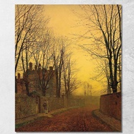 An Autumn Lane John Atkinson Grimshaw jag17 Canvas Print