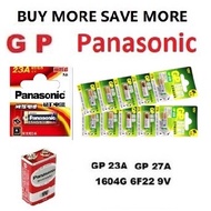 GP panasonic 23A 12V Alkaline Battery  27A 1604G 6F22 9V Super ULtra V23GA, K23A V23GA MN21