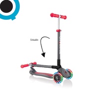 Globber Primo Foldable Lights Scooter - Grey