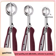 [yan77333.]Cookie Scoop for Baking Set of 3, Ice Cream Scoop Stainless Steel, Cookie Dough Scoop, Cu