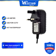 Wistino 12V 1A/2A UK Plug Adaptor For CCTV Camera Power Supply