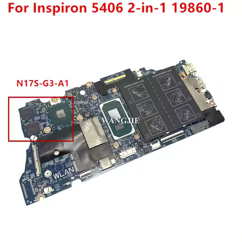 For DELL Inspiron 5406 2-in-1 Laptop Motherboard 19860-1 CN-08TN14 08TN14 SRK05 I5-1135G7 GeForce MX