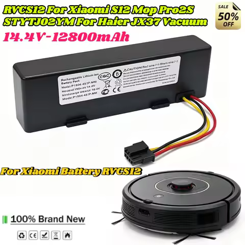 12.8Ah 14.4V Rechargeable battery For Xiaomi Mijia Robot Vacuum Mop3C 2S P XMSTJQR2S STYTJ02YM Sweep