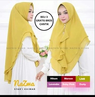 𝐀𝐊𝐔 𝐇𝐈𝐉𝐀𝐁 - KHIMAR NAZMA REMPEL SIMPLE 2 LAYER 75x110 cm HIJAB KERUDUNG JILBAB TERBARU AKUHIJAB TREN