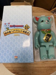 Medicom Toy BE@RBRICK 初代 招財猫 400% 夜光 Bearbrick