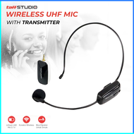 COD TaffSTUDIO Wireless Microphone 2.4G Call Center Headset with Receiver - SI01 / mik buat imam sho