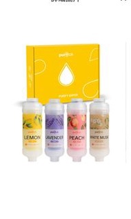 Puritak 維生素蓮蓬頭香氛濾芯4件禮盒(檸檬、薰衣草、桃子、白麝香)